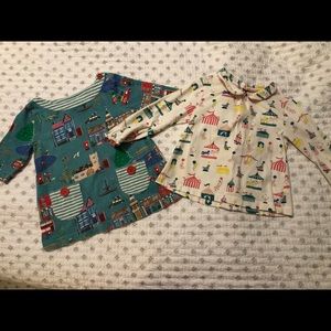 Two baby Boden shirts/tunic